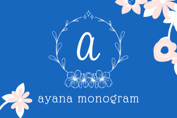 Ayana Monogram: A Versatile Flower Monogram Font for Creative Projects