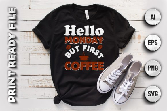 Coffee T-shirt Design: Creative Digital Files