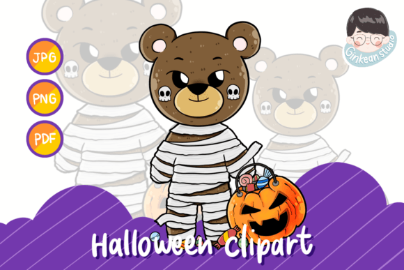Fantasy Animal Clipart: Embracing the Spirit of Bear Halloween with Creative Freedom