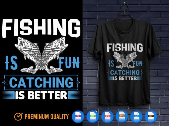 Fishing T-shirt Design: A Versatile Asset for Print on Demand Creators