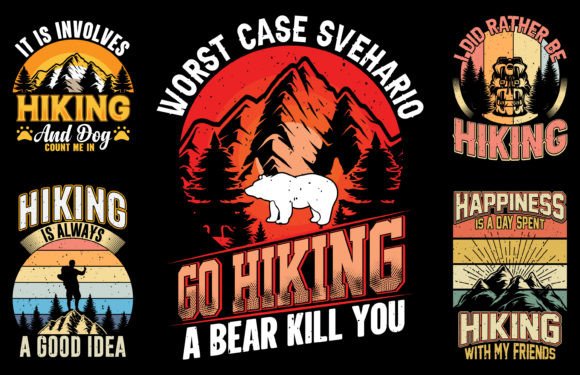 Go to Hiking T Shirt Design Bundle: A Comprehensive Evaluation for Creators