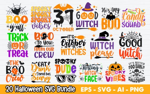 Halloween Bundle SVG T-Shirt Design