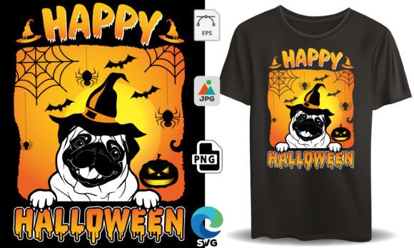 Happy Halloween, Halloween Lover T-Shirt: A Versatile Design for Creative and Commercial Use
