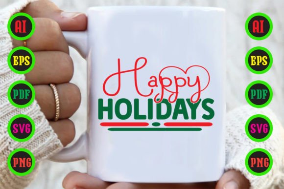 Happy Holidays SVG Design for Your DIY Projects