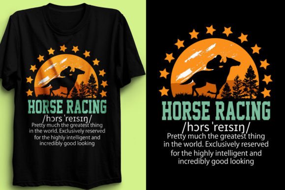 HORSE RACING T-SHIRT DESIGN