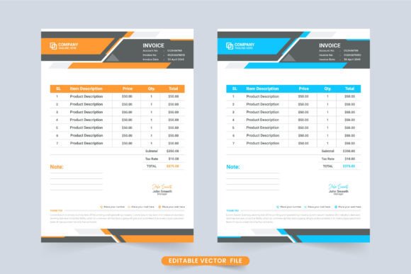 Payment Receipt and Bill Template Vector: A Professional Solution for Corporate and Personal Use