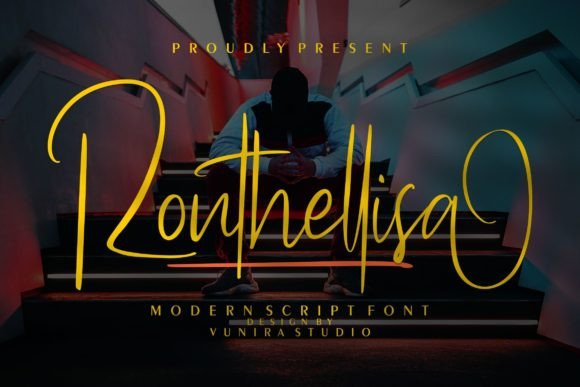 Ronthellisa: A Modern Script Font with Calligraphy Style