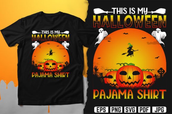 This is My Halloween Pajama Shirt Design